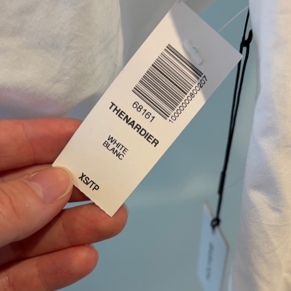 Babaton The Nardier White Wrap Short Sleeve Blouse - Picture 2 of 4